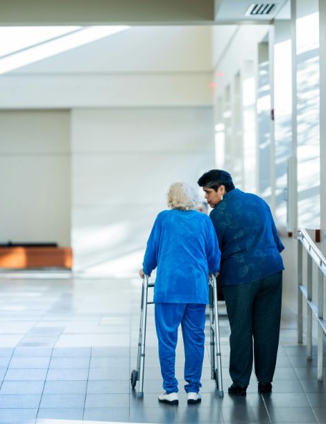 Caring Interaction Between Nurse and Elderly Patient